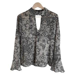 Harlowe & Graham Sheer Blouse Top